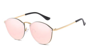 Cat Eye Rimless Sunglasses