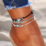 Turtle Rope Ankle Bracelet